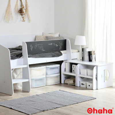 [Kèm Video Thực Tế - Miễn phí vận chuyển & Lắp đặt] Giường tầng trẻ em thông minh cao cấp xếp gọn kèm bàn ghế Ohaha  -  GTXG001