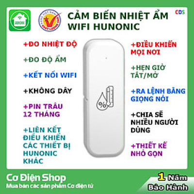 Cảm Biến Nhiệt Độ Và Độ Ẩm Wifi Hunonic - Giải Pháp Thông Minh Và Tiện Lợi Cho Môi Trường Sống Của Bạn