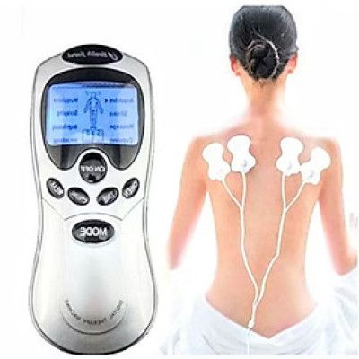 MÁY MASSAGE 6 CHẾ ĐỘ CHÂM CỨU BẤM HUYỆT ĐẤM BÓP ĐA CHỨC NĂNG 4 MIẾNG DÁN THUẬN TIỆN 