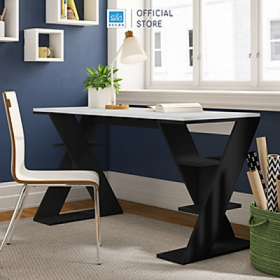 Bàn Làm Việc Với Thiết Kế Chân Bàn Chữ X Hiện Đại Thương Hiệu SIB Decor BLV52