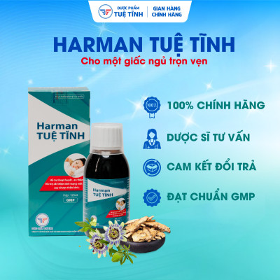 [Combo Mua 5 Tặng 1] Siro An Thần Ngủ Ngon Harman Tuệ Tĩnh - Giảm Lo Âu, Giúp Dễ Ngủ, Ngủ Sâu Giấc