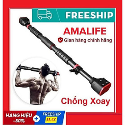 Thanh Tập Xà Đơn Treo Tường Gắn Cửa Nhiều Cỡ Từ 62-150cm Tùy Chỉnh Tập Gym Tập Thể Thao Chính Hãng Amalife