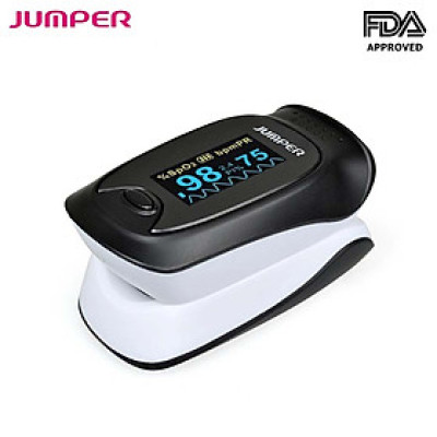 Máy đo nồng độ oxy máu SPO2 và nhịp tim, chỉ số PI Jumper JPD-500D (Chứng nhận FDA hoa kỳ)