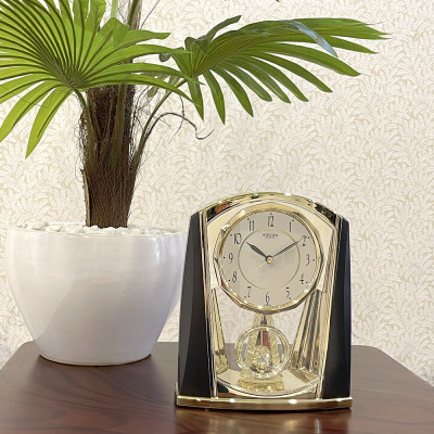 Đồng hồ để bàn Nhật Bản Rhythm 4RP772WR08 Kt 17.8 x 21.3 x 7.6cm, 750g Vỏ nhựa, Dùng Pin