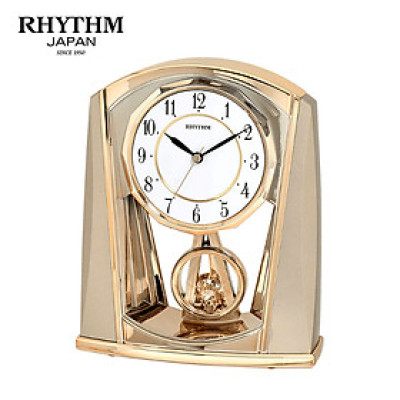 Đồng hồ để bàn Nhật Bản Rhythm 4RP772WR13- Kt 7.8 x 21.3 x 7.6cm, 750g. Vỏ nhựa, dùng PIN