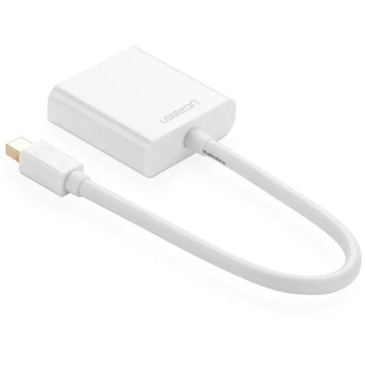 Ugreen UG10458MD113TK Màu Trắng ABS Cáp chuyển đổi Mini DP sang VGA 1920x1080 60Ghz - HÀNG CHÍNH HÃNG