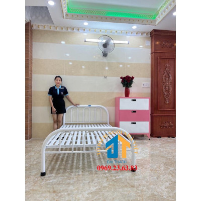 Giường sắt kiểu đơn giản Đại Thành nhiều kích thước từ 1m đến 1m8