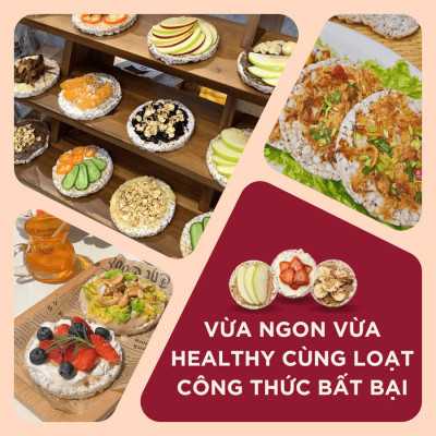 Combo 4 Gói Bánh Mix 4 Vị Huyền Mễ, Superfoods, Cỏ Ngọt, Muối Hồng, Bánh Gạo Lứt Ăn Kiêng Gufoods 170g - Bổ Sung Dinh Dưỡng Cho Người Ăn Chay, Ăn Kiêng, Ăn Vặt Healthy, Eatclean, Tập Gym