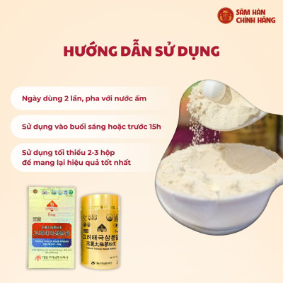Bột thái cực sâm (Taekuk Insam Powder) 100% (100g x 3)-4mg/g – Daedong