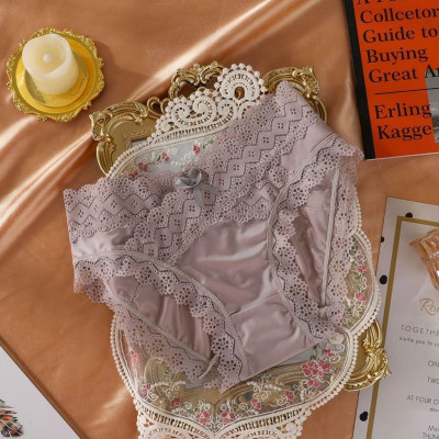 COMBO 5 QUẦN LÓT NỮ THUN LẠNH PHỐI REN LƯNG CHÉO 1720