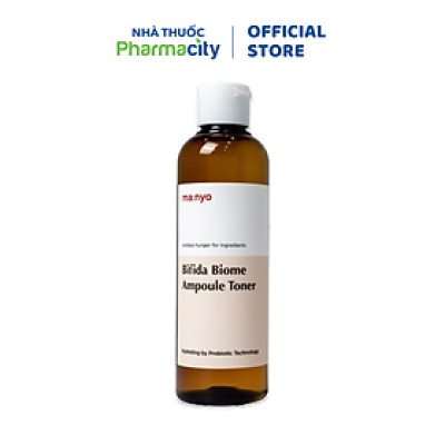 Ma:nyo Bifida Biome Ampoule Toner Nước hoa hồng dưỡng ẩm, làm sạch và làm dịu da 210ml/Chai
