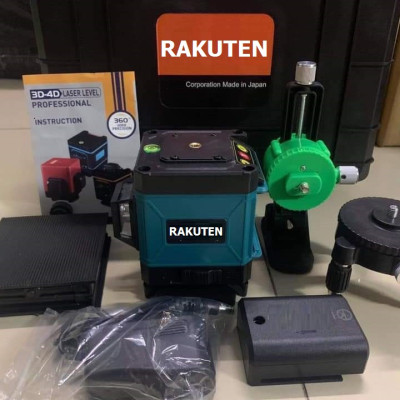 Máy cân bằng tia laser RAKUTEN 555 Máy bắn cốt, máy cân mực, Máy đánh thăng bằng laser 5 tia xanh thế hệ mới 2021