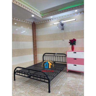 Giường sắt giá sinh viên kiểu ống bi 1m4x2m