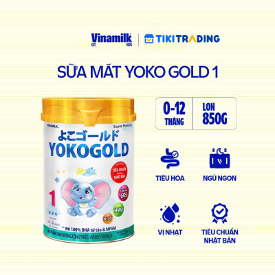 Sữa bột Vinamilk YOKOGOLD 1 850g (cho trẻ từ 0 - 1 tuổi)