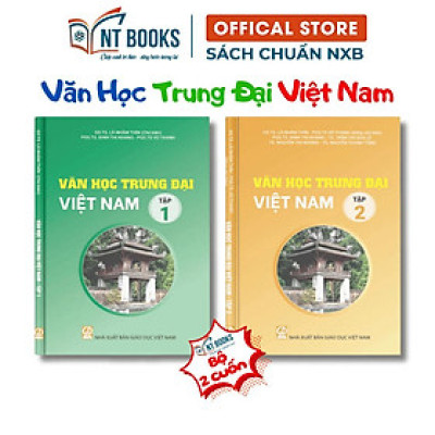 Sách - Combo Văn Học Trung Đại Việt Nam (Tập 1 + Tập 2) - NXB Giáo Dục - HV