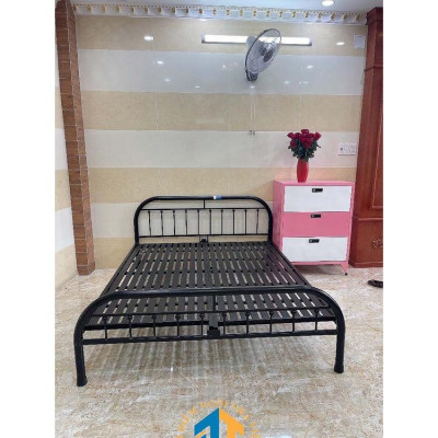 Giường sắt giá sinh viên kiểu ống bi 1m4x2m
