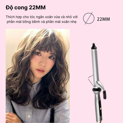Máy uốn tóc xoăn SOKANY SK15003 chất liệu ceramic an toàn, giúp bạn trải nghiệm tóc xoăn chuyên nghiệp ngay tại nhà - HÀNG CHÍNH HÃNG
