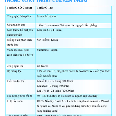 Máy Lọc Nước Điện Giải Ion Kiềm ROBOT IonPrince 37 - Hàng Chính Hãng