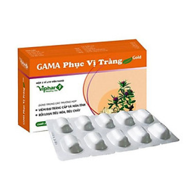 ￼Viên  Đại Tràng GAMA PHỤC VỊ TRÀNG  Gold  Vinaphar - Hộp 30 Viên - Tăng Cường Tiêu Hóa