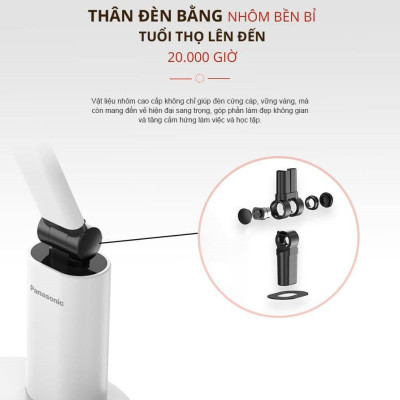 Đèn Để Bàn đổi màu 19W Panasonic HHGLT062319 Chip Led RG0, không ánh sáng xanh, an toàn cho mắt, điều chỉnh độ sáng