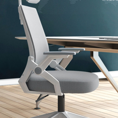 Siêu Phẩm Độc Quyền Ghế Văn Phòng Thông Minh Tay Cất Gọn AZP FURNITURE Ergonomic AZP-98723 XÁM - Style Đương Đại