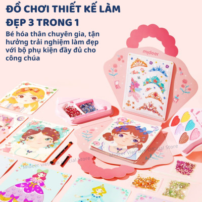 Bộ trang điểm thiết kế thời trang Mideer 3 trong 1 Princess Fantasy Makeup