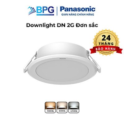 Đèn LED âm trần Downlight Đơn sắc Panasonic DN 2G Công suất (6W,9W,12W) bộ nguồn tích hợp, NNV70040WE1A, NNV70060WE1A, NNV70041WE1A, NNV70061WE1A