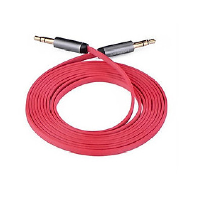 Ugreen 10796 5M màu Đỏ Cáp âm thanh 2 đầu 3.5mm dây dẹt AV119  Hàng chính Hãng