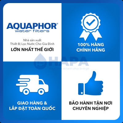 Máy Lọc Nước AQUAPHOR CRYSTAL ECO H Chuẩn Nước Khoáng Uống Trực Tiếp, Công Nghệ NANO Aqualen Độc Quyền, Máy Lọc Nước Không Điện - Nhập Khẩu Châu Âu, Hàng Chính Hãng