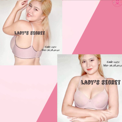 Áo lót, áo ngực Bigsize Thái Lan, mút mỏng, có gọng 2472 / 2530 Cup C-D dành cho người ngực to