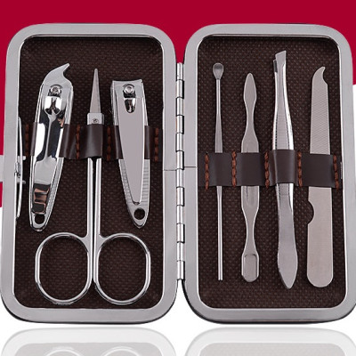 Bộ dụng cụ cắt móng tay làm đẹp 7 món có hộp đựng tiện dụng PaKaSa - Hàng chính hãng (Họa tiết ngẫu nhiên)