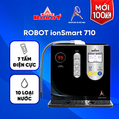 Máy Lọc Nước Điện Giải ROBOT IonSmart 710 Chức Năng Nóng Thông Minh Bộ Điện Phân Có 7 Tấm Điện Cực - Hàng Chính Hãng