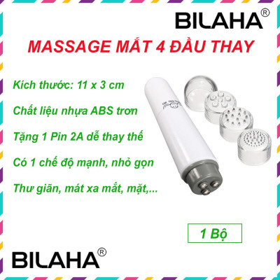Máy Massage Mắt Hình Chiếc Bút Chống Thâm Quầng, Chống Đau Mỏi Mắt Mini Giúp Trẻ Đẹp (Chọn Màu Sắc) (Hàng Chính Hãng)