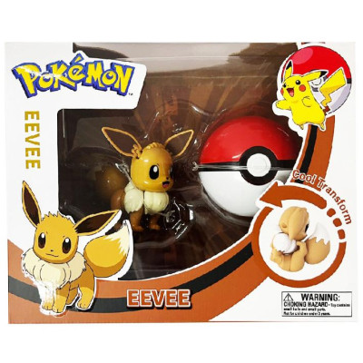 Đồ Chơi Bóng Pokemon Biến Hình - Eevee - Pokemon Toys ZC8915E