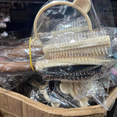 Set lược gương 4 món cực xinh lược gỡ rối chải tóc uốn tạo kiểu Linh chi bedding