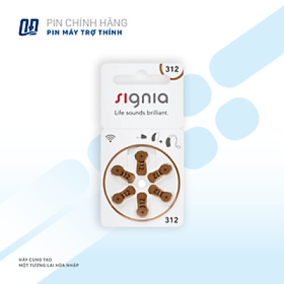 Pin máy trợ thính Signia 312