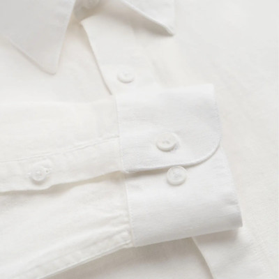 Áo sơ mi tay dài nam vải Linen. Regular - RT 10F24SHL048 | ROUTINE CÀ MAU