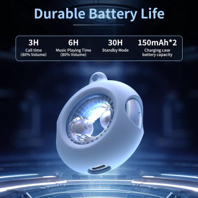 Tai nghe Choetech BH-T22 Bluetooth True Wireless có đèn và kèm dây đeo (Hàng chính hãng)