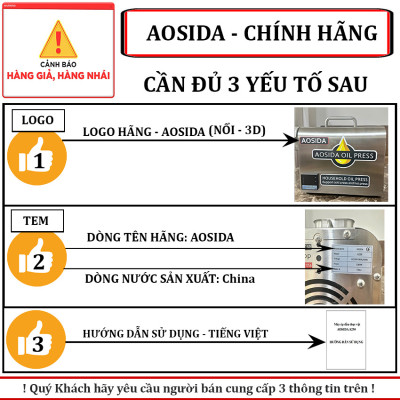 Máy ép dầu thực vật nóng và lạnh dùng trong gia đình thương hiệu Anh Quốc cao cấp AOSIDA A250 - Hàng Chính Hãng