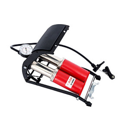 Bơm đạp chân 2 piston xi lanh cao cấp để bơm xe đạp, xe máy, ô tô, bóng, phao