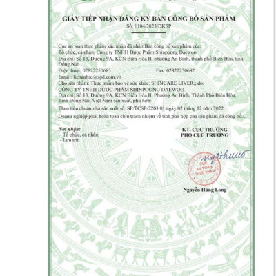 [Hộp 90 viên] Viên Uống SHINCARE LIVER - Hỗ trợ giảm độc gan, bảo vệ gan - SHINPOONG PHARMA