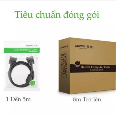 Ugreen UG11640VG101TK 8M màu Đen Cáp tín hiệu 2 đầu VGA - HÀNG CHÍNH HÃNG