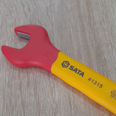 Cờ lê đầu mở 15mm cách điện 1000V VDE SATA 41315