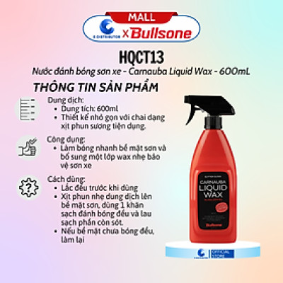 Nước Đánh Bóng Sơn Bullsone HQCT13 (550ml) - Hàng Chính Hãng