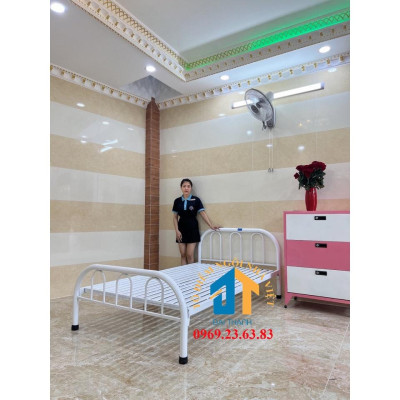 Giường sắt kiểu đơn giản Đại Thành nhiều kích thước từ 1m đến 1m8