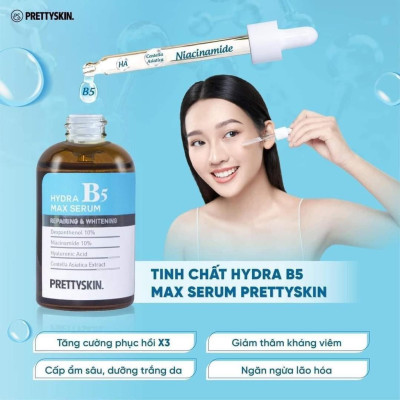 Serum B5 Multi Hydra Max Prettyskin giúp phục hồi dưỡng trắng  dành cho da dầu mụn, da khô 50ml
