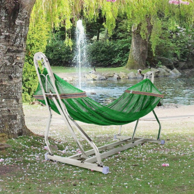 Võng Xếp Vuông Inox FELIX Pisa Qui Phúc – Khung Inox 201 Siêu Chắc, Gấp Gọn, Tải Trọng 150Kg