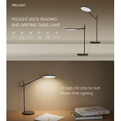 Đèn bàn/ Đèn học/ đọc sách chống cận cao cấp LED Yeelight MATE BLACK 17W - RA98