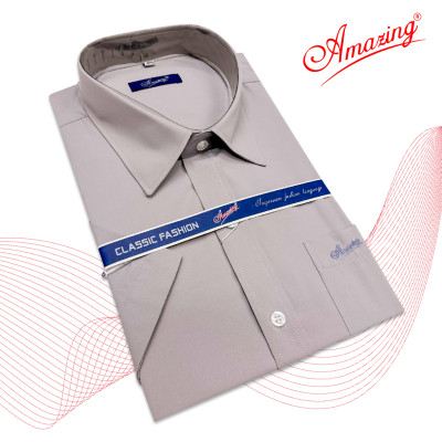 Áo sơ mi nam trung tuổi size đại tới 110kg, form rộng, phong cách công sở, thương hiệu Amazing