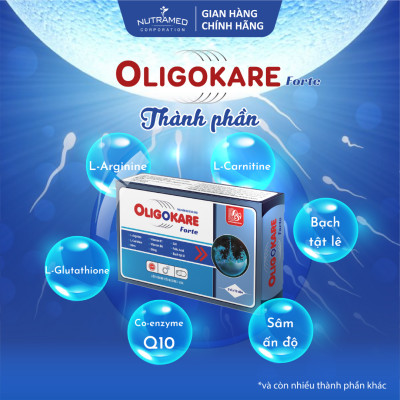 Viên uống Oligokare Forte hỗ trợ tăng cường sinh lực và cải thiện khả năng sinh lý nam (30 viên) - Nutramed